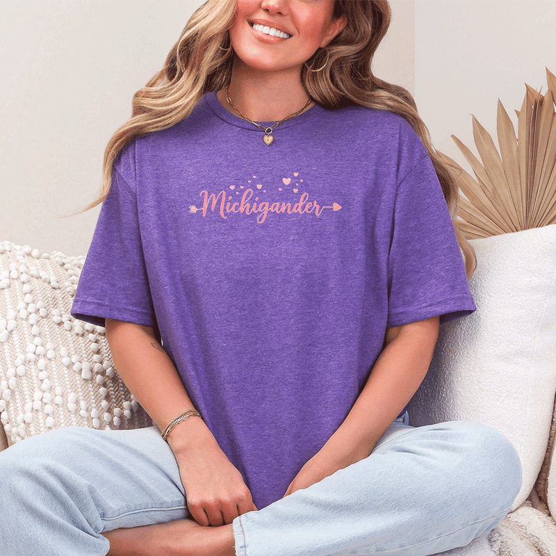 "Love Michigander"Relaxed Fit Crew Unisex T-Shirt