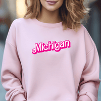 "Michigan Barbie"Relaxed Fit Classic Crew Unisex Sweatshirt