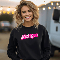 "Michigan Barbie"Relaxed Fit Classic Crew Unisex Sweatshirt