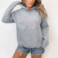 "Michigan Cherry Blossom"Relaxed Fit Classic Unisex Hoodie