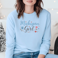 "Michigan Girl"Relaxed Fit Long Sleeve Unisex T-Shirt