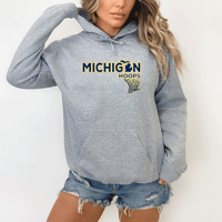 "Michigan Hoops"Relaxed Fit Classic Unisex Hoodie