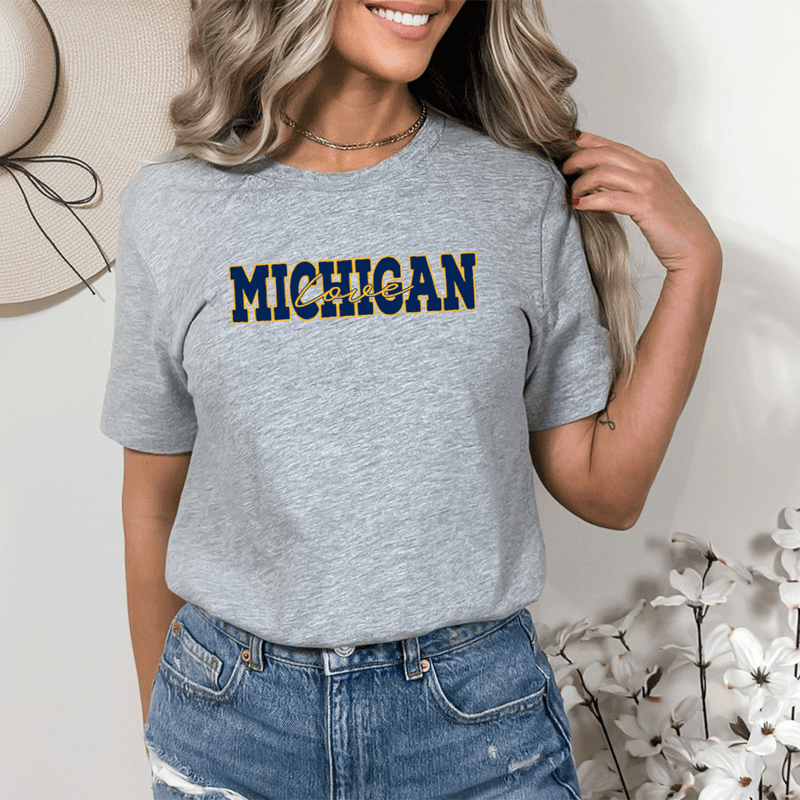 "Michigan Love"Relaxed Fit Crew Unisex T-Shirt