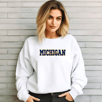 "Michigan Love"Relaxed Fit Classic Crew Unisex Sweatshirt