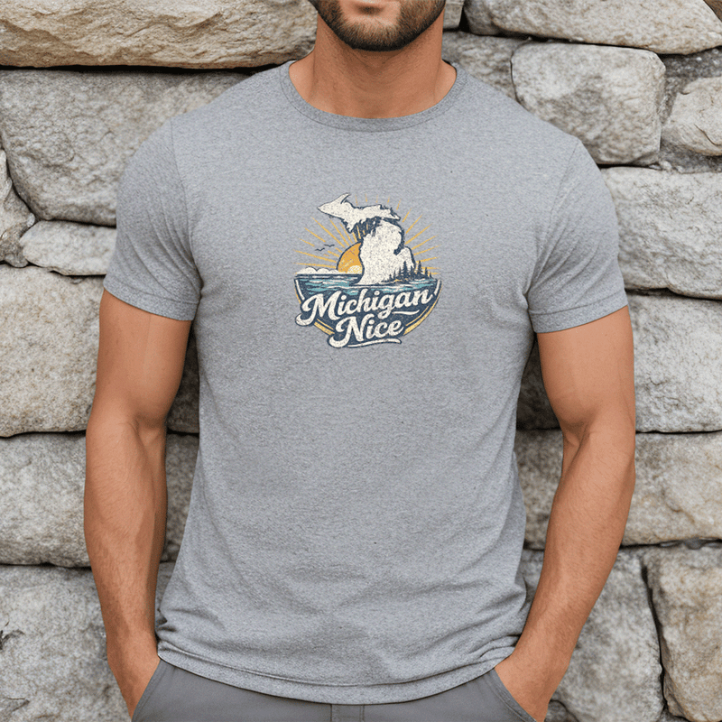 "Michigan Nice"Men's Crew T-Shirt