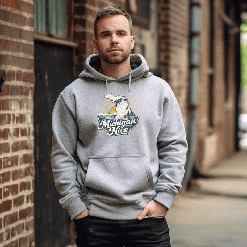 "Michigan Nice"Men's Classic Hoodie