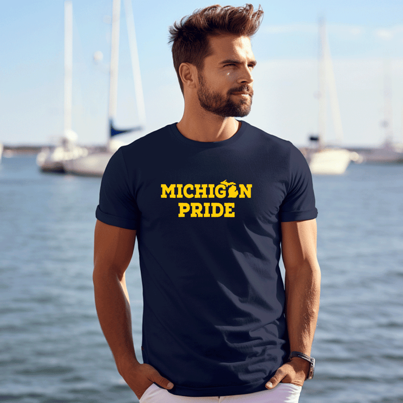 "Michigan Pride"Men's Crew T-Shirt