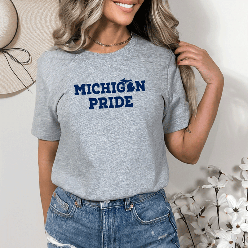 "Michigan Pride"Relaxed Fit Crew Unisex T-Shirt