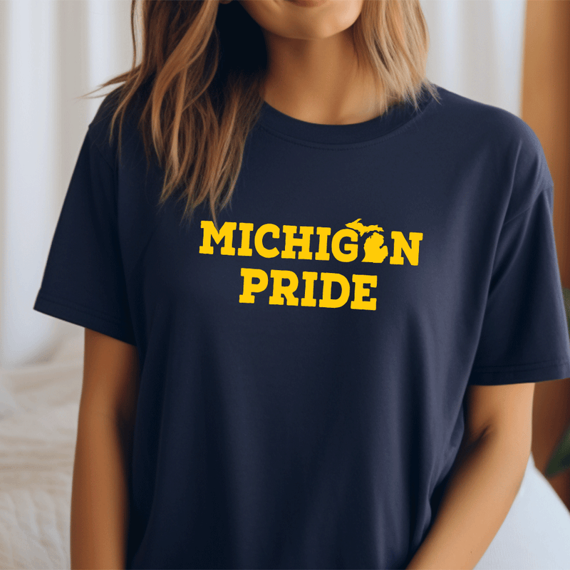 "Michigan Pride"Relaxed Fit Crew Unisex T-Shirt