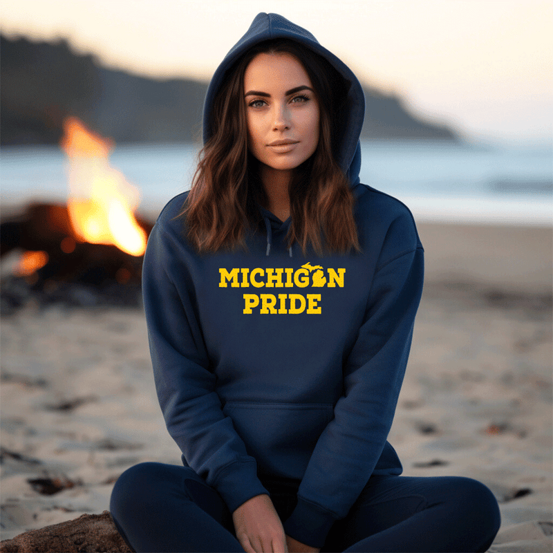"Michigan Pride"Relaxed Fit Classic Unisex Hoodie