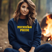 "Michigan Pride"Relaxed Fit Classic Crew Unisex Sweatshirt