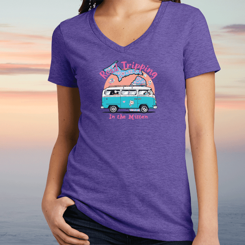 "Michigan Road Trip "Women's V-Neck