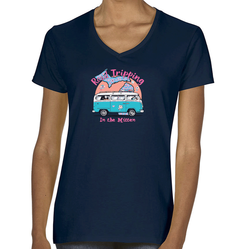 "Michigan Road Trip "Women's V-Neck