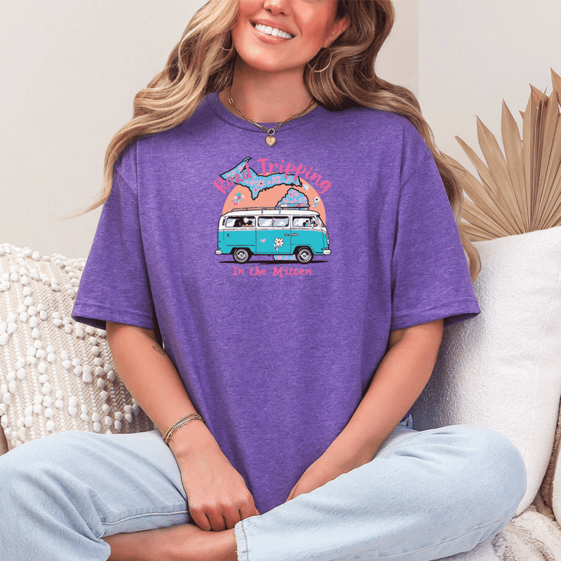 "Michigan Road Trip"Relaxed Fit Crew Unisex T-Shirt