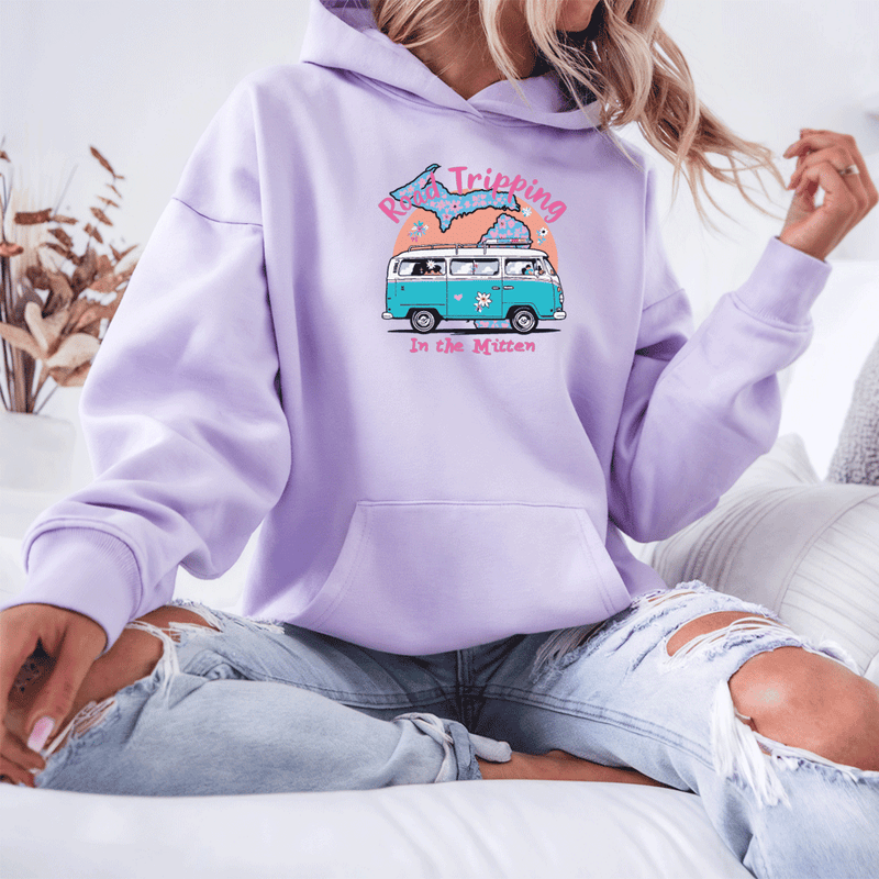 "Michigan Road Trip"Relaxed Fit Classic Unisex Hoodie