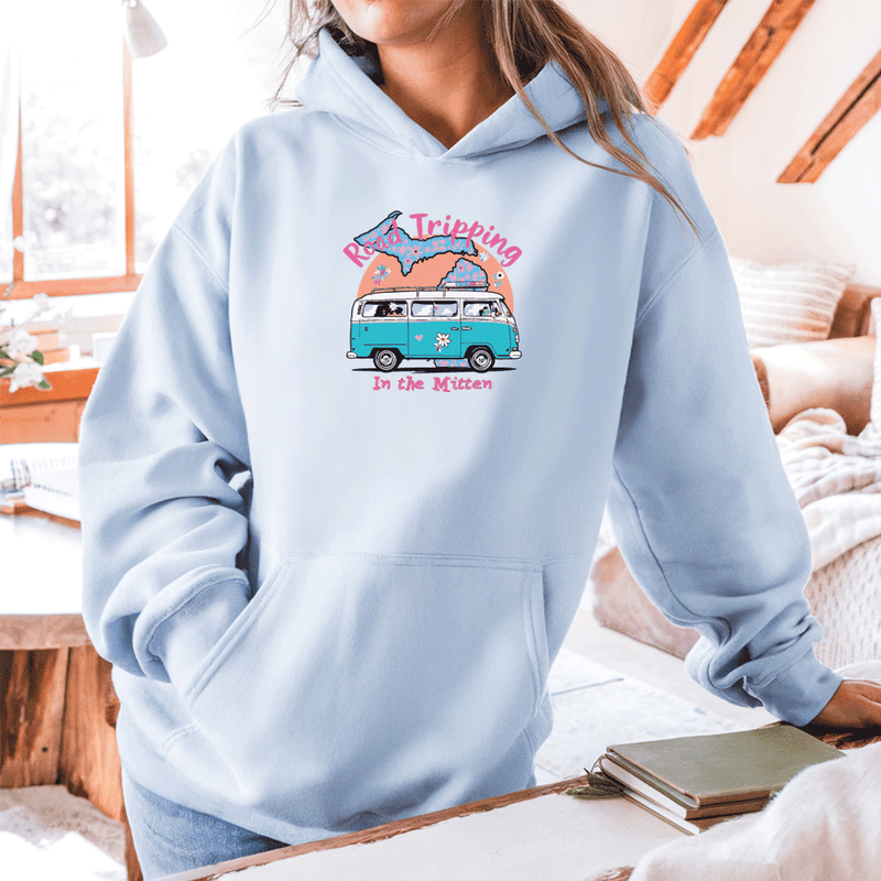 "Michigan Road Trip"Relaxed Fit Classic Unisex Hoodie