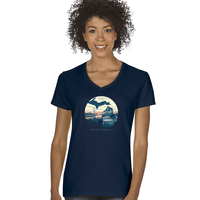 "Mackinac Sunset"Women's V-Neck