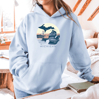 "Mackinac Sunset"Relaxed Fit Classic Unisex Hoodie