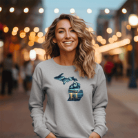 "Michigan Starry Night"Relaxed Fit Classic Crew Unisex Sweatshirt