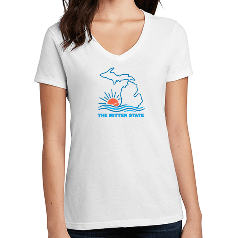 "The Mitten State"Women's V-Neck