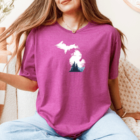 "Michigan Vista"Relaxed Fit Crew Unisex T-Shirt