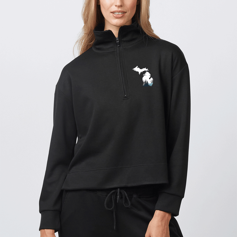 "Michigan Vista"Women's Relaxed Fit 1/4 Zip