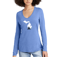 "Michigan Vista"Women’s Perfect Blend Long Sleeve V-Neck