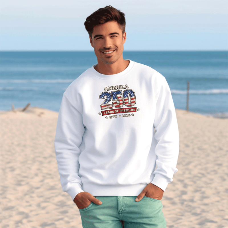 "Original America 250 Years"Men's Classic Crew Sweatshirt