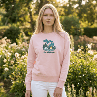 "Pure Michigan Nights"Women's Garment Dyed Fleece Crew