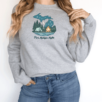 "Pure Michigan Nights"Relaxed Fit Long Sleeve Unisex T-Shirt