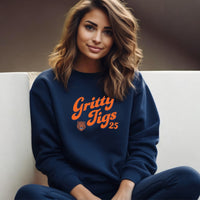 "Gritty Tigs"Relaxed Fit Classic Crew Unisex Sweatshirt