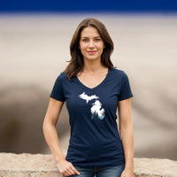 "Michigan Vista"Women's V-Neck