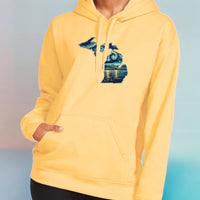 "Michigan Starry Night"Relaxed Fit Classic Unisex Hoodie
