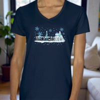 "Winter Michigander"Women's V-Neck