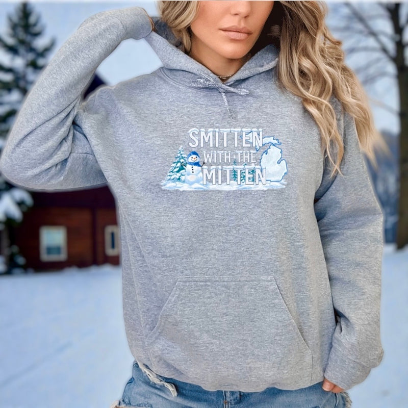 "Winter In The Mitten"Relaxed Fit Classic Unisex Hoodie