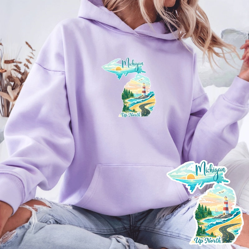 "Up North Escape"Relaxed Fit Classic Unisex Hoodie