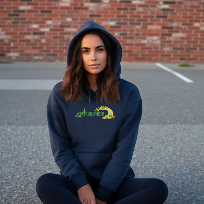 "Lucky Michigander"Relaxed Fit Classic Unisex Hoodie