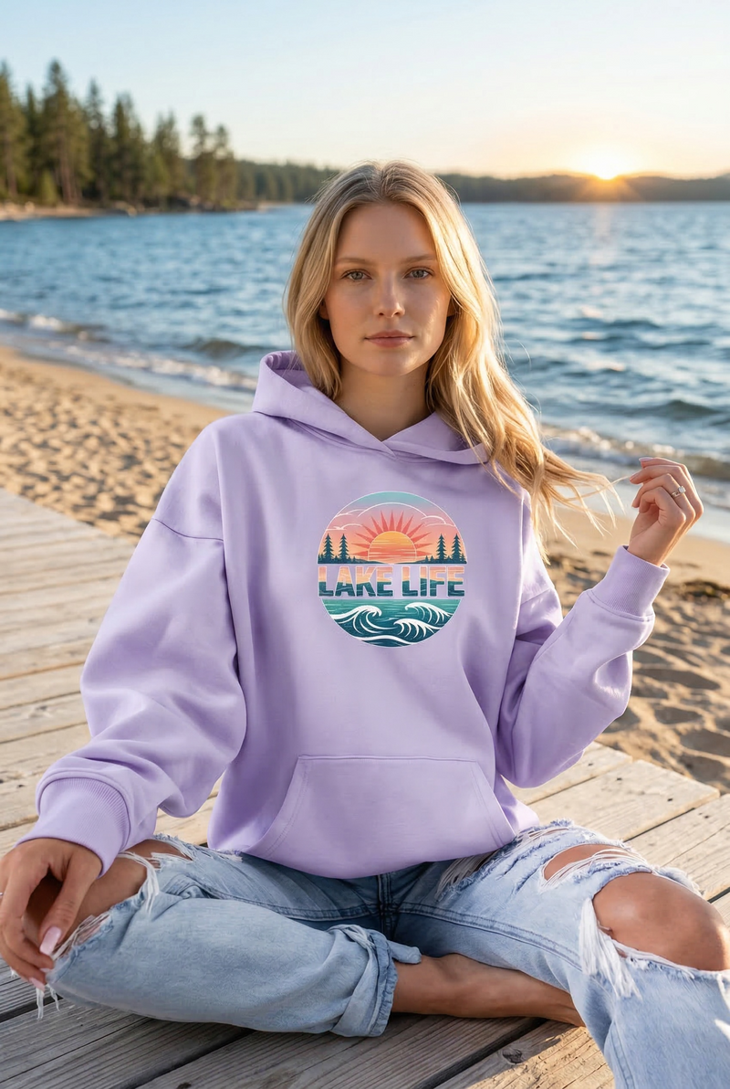 "Lake Life"Relaxed Fit Classic Unisex Hoodie