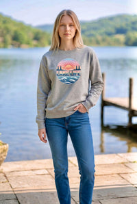 "Lake Life"Relaxed Fit Classic Crew Unisex Sweatshirt