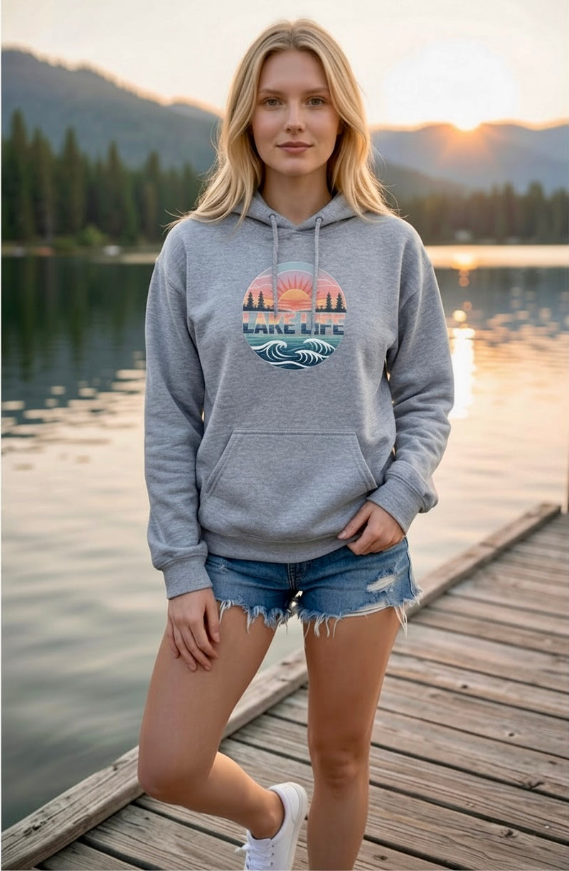 "Lake Life"Relaxed Fit Classic Unisex Hoodie