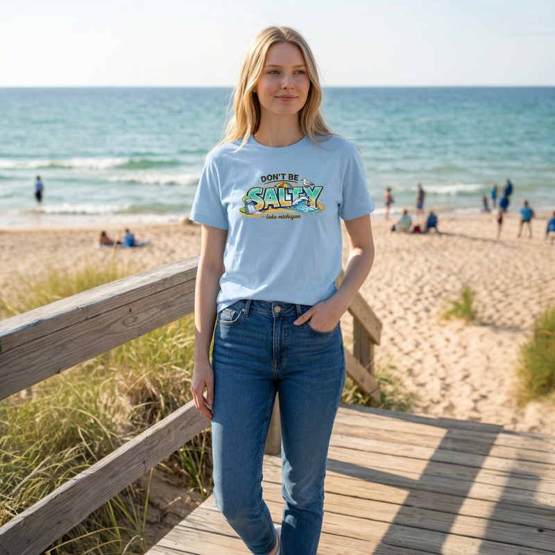 "Don't Be Salty"Relaxed Fit Crew Unisex T-Shirt