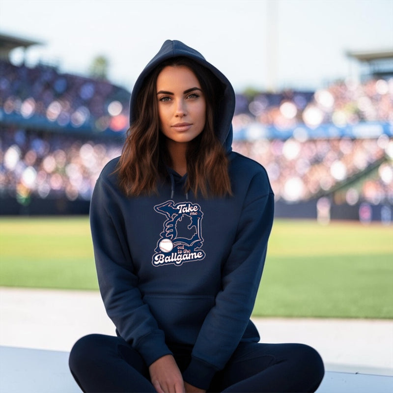 "Take Me Out To The Ball Game"Relaxed Fit Classic Unisex Hoodie