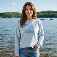 "The Mitten State"Relaxed Fit Classic Crew Unisex Sweatshirt