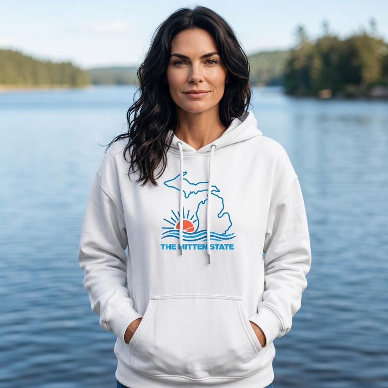"The Mitten State"Relaxed Fit Classic Unisex Hoodie