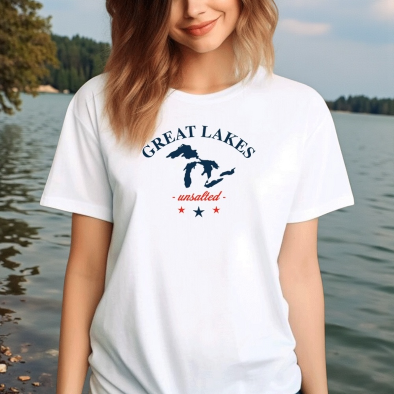 "Great Lakes"Relaxed Fit Crew Unisex T-Shirt