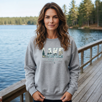 "Lake Life Unsalted"Relaxed Fit Classic Crew Unisex Sweatshirt