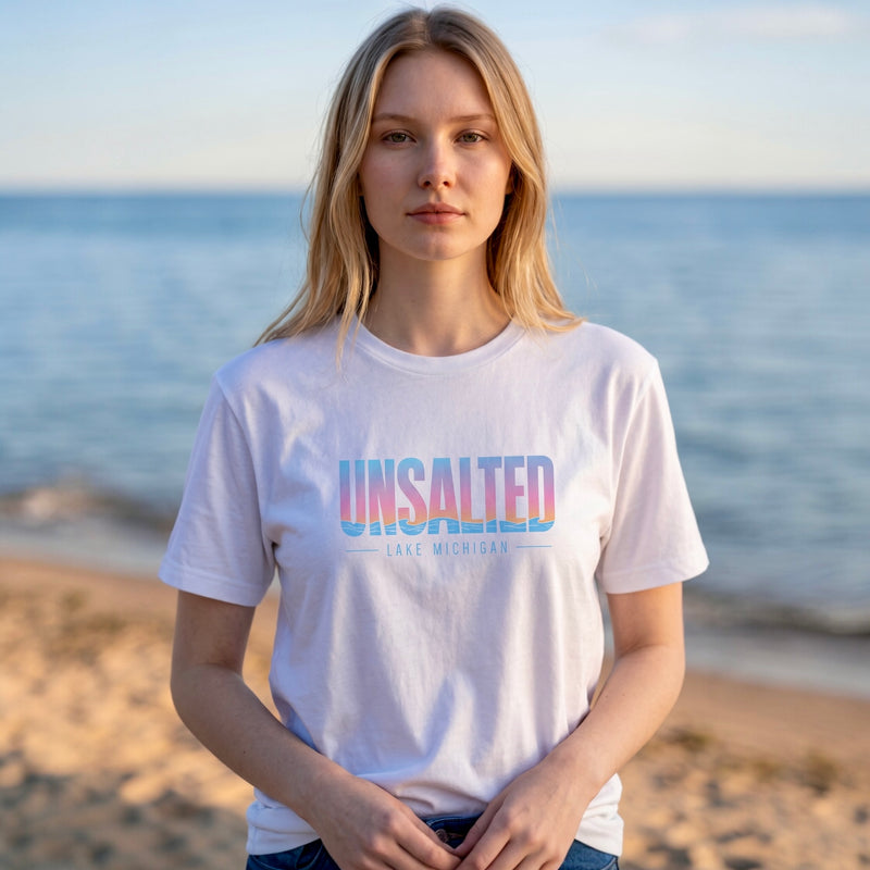 "Summer Unsalted"Relaxed Fit Crew Unisex T-Shirt