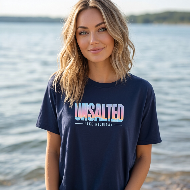 "Summer Unsalted"Relaxed Fit Crew Unisex T-Shirt
