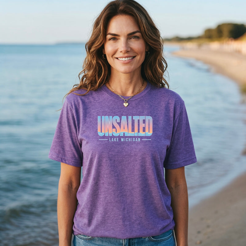 "Summer Unsalted"Relaxed Fit Crew Unisex T-Shirt