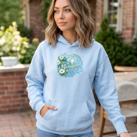 "Michigan In Bloom"Relaxed Fit Classic Unisex Hoodie